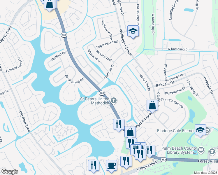 map of restaurants, bars, coffee shops, grocery stores, and more near 1384 Northampton Terrace in Wellington