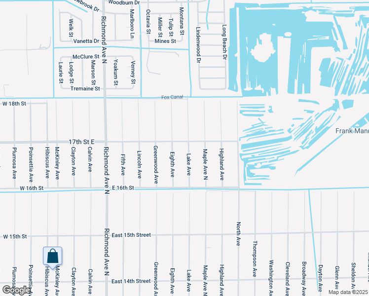 map of restaurants, bars, coffee shops, grocery stores, and more near 1618 Eighth Avenue in Lehigh Acres