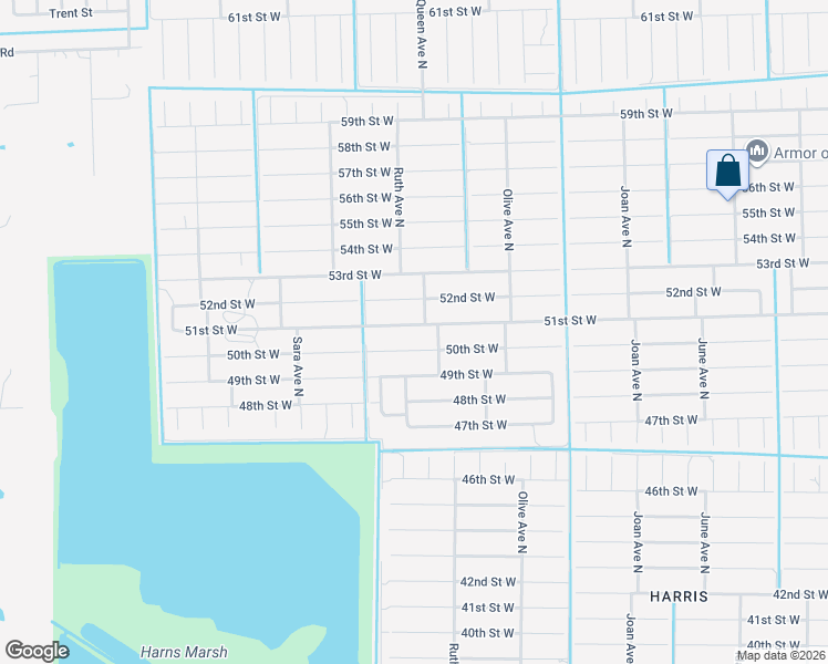 map of restaurants, bars, coffee shops, grocery stores, and more near 3306 51st Street West in Lehigh Acres