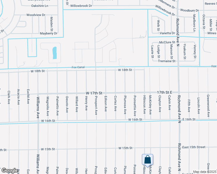 map of restaurants, bars, coffee shops, grocery stores, and more near 1704 Edison Ave in Lehigh Acres