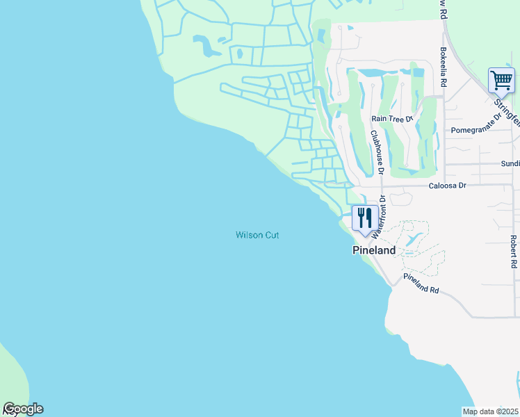 map of restaurants, bars, coffee shops, grocery stores, and more near in Bokeelia