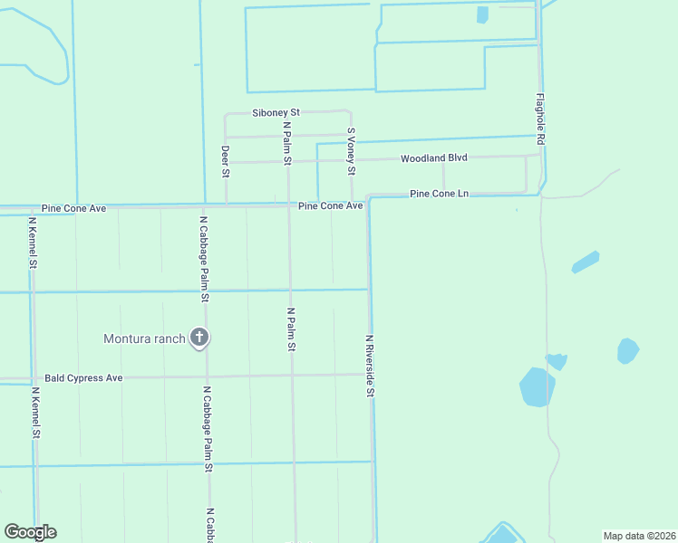 map of restaurants, bars, coffee shops, grocery stores, and more near 815 North Willow Street in Clewiston