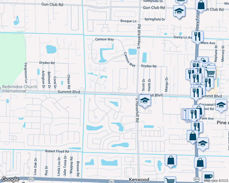 map of restaurants, bars, coffee shops, grocery stores, and more near 928 Fitch Drive in West Palm Beach