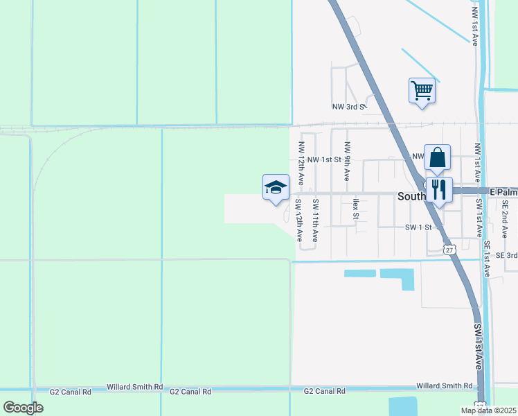 map of restaurants, bars, coffee shops, grocery stores, and more near 1321 Doctor Martin Luther King Junior Boulevard in South Bay