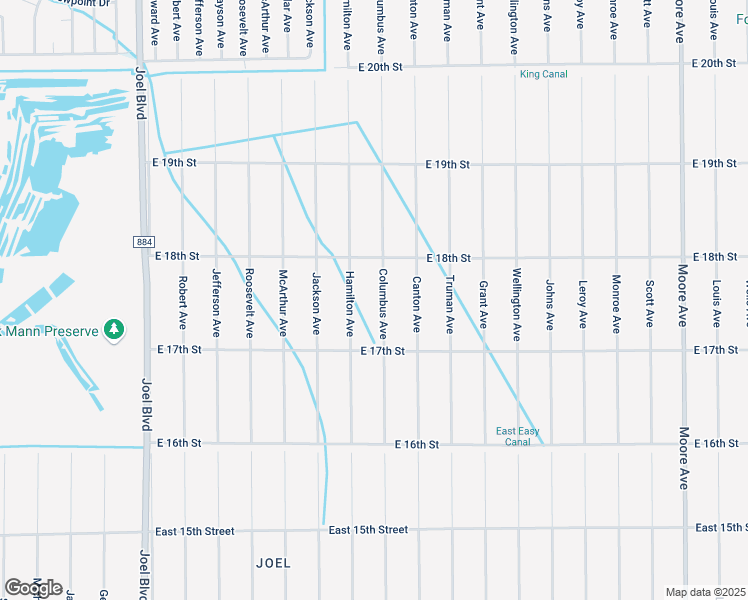map of restaurants, bars, coffee shops, grocery stores, and more near 1713 Columbus Avenue in Lehigh Acres