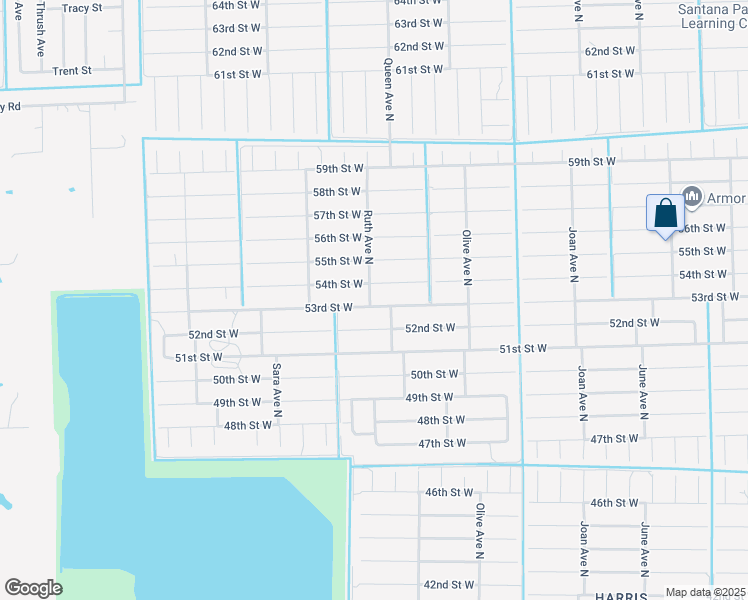 map of restaurants, bars, coffee shops, grocery stores, and more near 3304 53rd Street West in Lehigh Acres