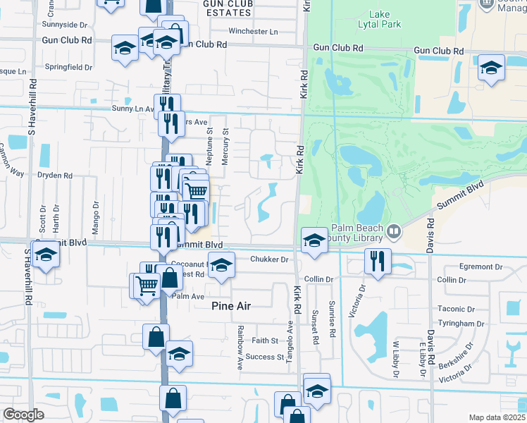 map of restaurants, bars, coffee shops, grocery stores, and more near 915 Cotton Bay Drive East in Glen Ridge