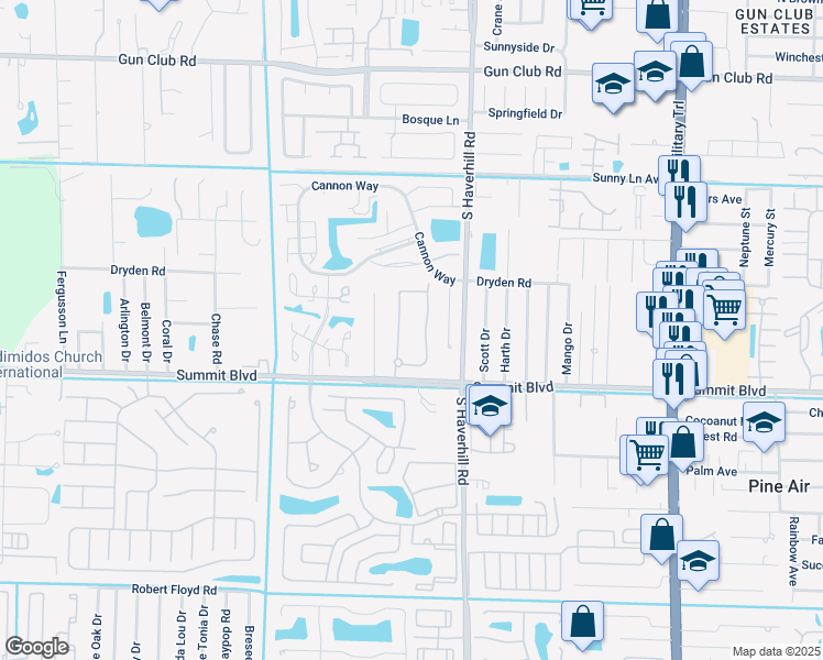 map of restaurants, bars, coffee shops, grocery stores, and more near 880 Pipers Cay Drive in West Palm Beach