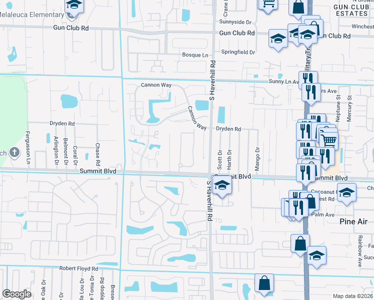 map of restaurants, bars, coffee shops, grocery stores, and more near 880 Pipers Cay Drive in West Palm Beach