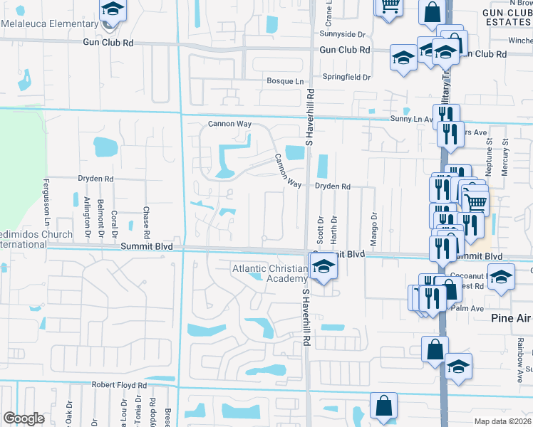 map of restaurants, bars, coffee shops, grocery stores, and more near 994 Pipers Cay Drive in West Palm Beach
