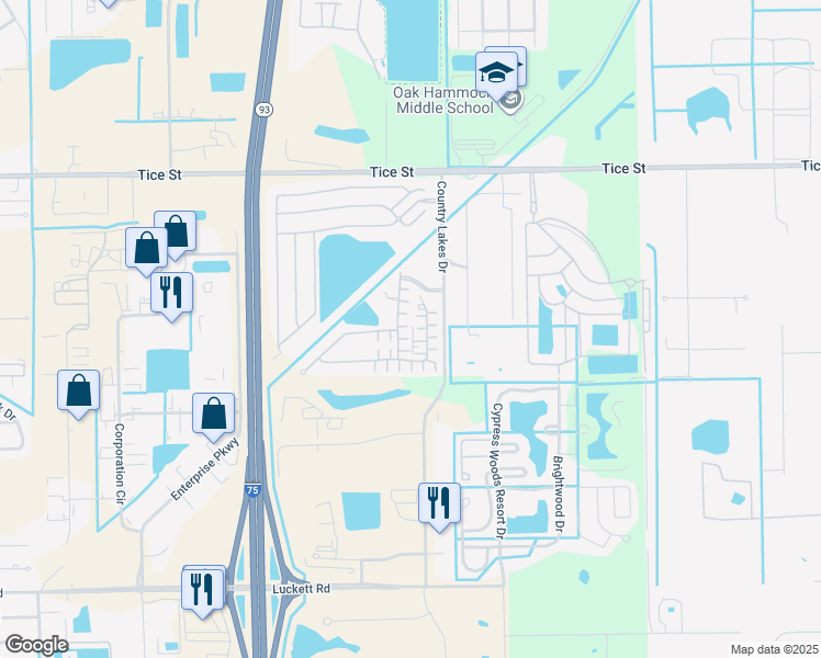 map of restaurants, bars, coffee shops, grocery stores, and more near 5378 Country Field Circle in Fort Myers