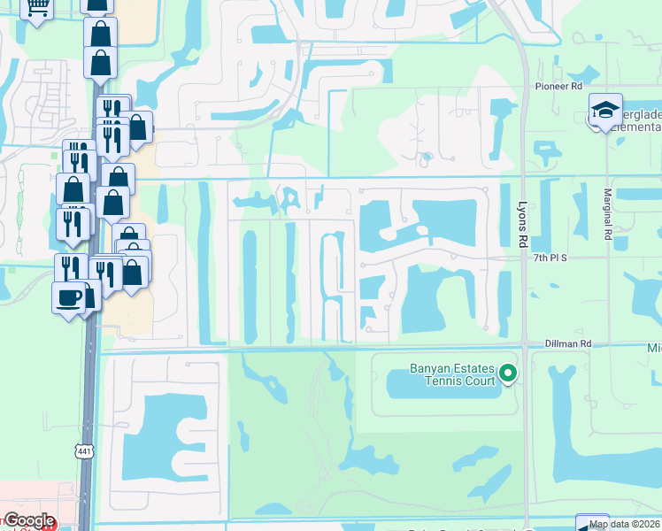 map of restaurants, bars, coffee shops, grocery stores, and more near 765 Whippoorwill Isle North in West Palm Beach