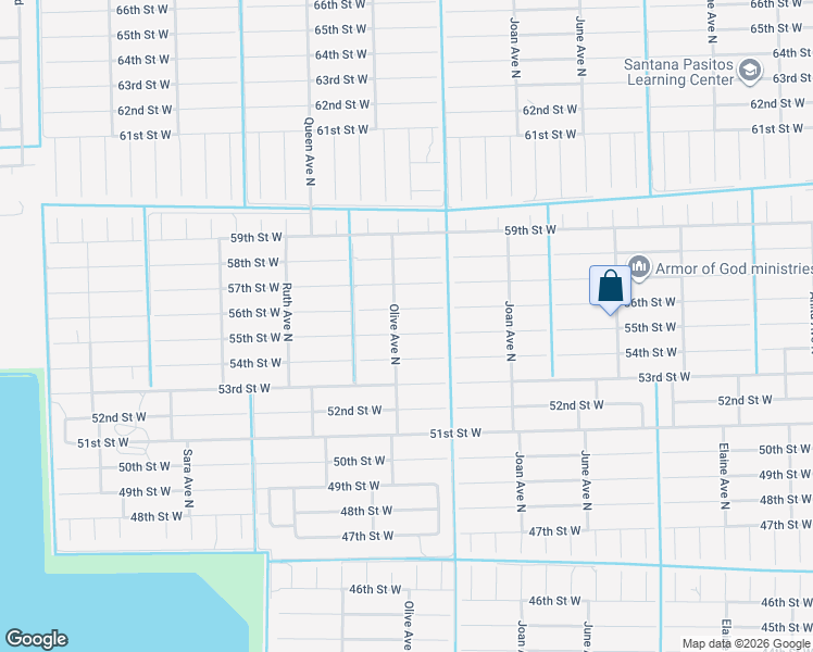 map of restaurants, bars, coffee shops, grocery stores, and more near 3115 55th Street West in Lehigh Acres
