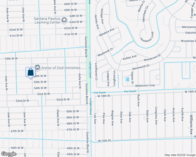 map of restaurants, bars, coffee shops, grocery stores, and more near 1824 Lockhaven Court in Lehigh Acres