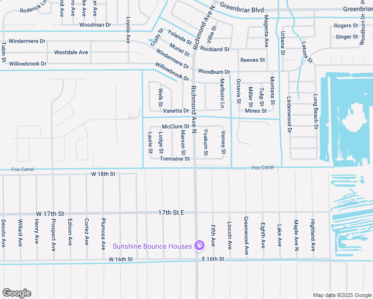 map of restaurants, bars, coffee shops, grocery stores, and more near 1818 Marson Street in Lehigh Acres