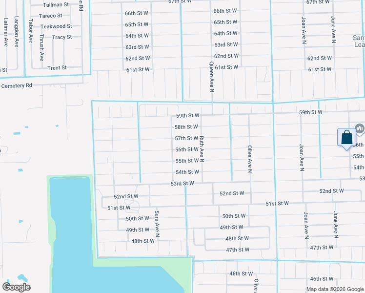 map of restaurants, bars, coffee shops, grocery stores, and more near 3312 56th Street West in Lehigh Acres