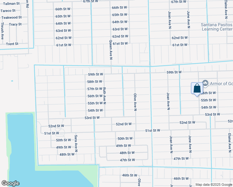 map of restaurants, bars, coffee shops, grocery stores, and more near 3220 56th Street West in Lehigh Acres