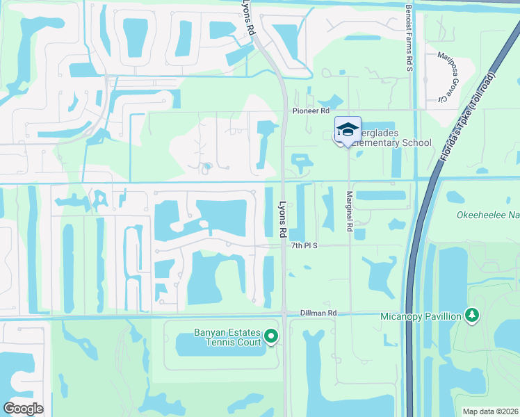 map of restaurants, bars, coffee shops, grocery stores, and more near 718 Edgebrook Lane in West Palm Beach