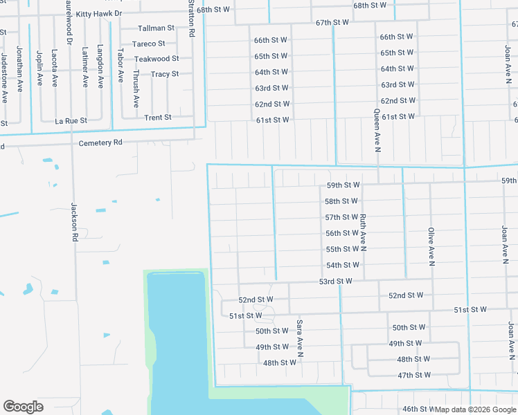 map of restaurants, bars, coffee shops, grocery stores, and more near 3502 58th Street West in Lehigh Acres