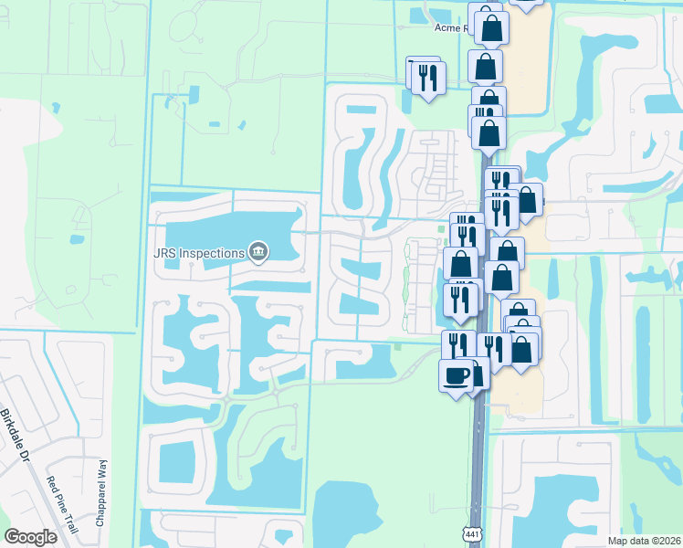 map of restaurants, bars, coffee shops, grocery stores, and more near 122 Hamilton Terrace in West Palm Beach
