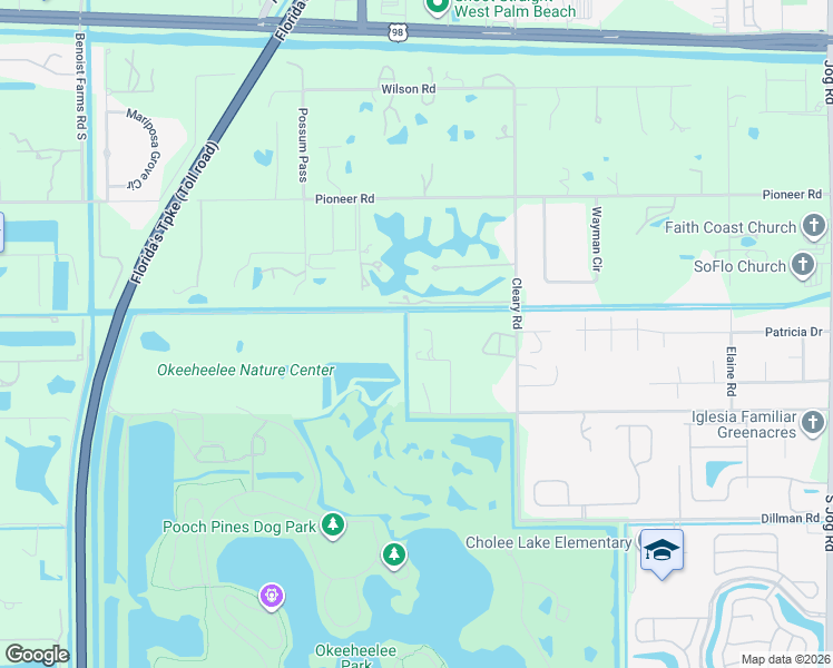 map of restaurants, bars, coffee shops, grocery stores, and more near 576 Marshall Road in West Palm Beach