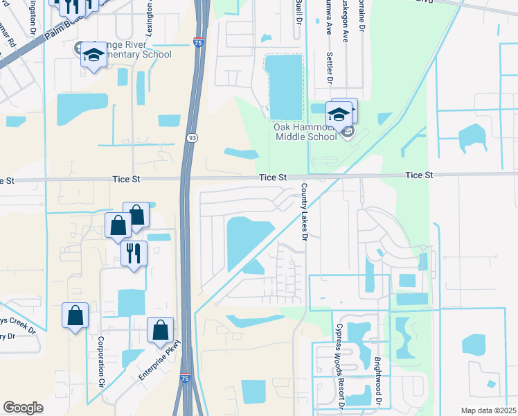 map of restaurants, bars, coffee shops, grocery stores, and more near 9900-9990 Sugarmill Springs Drive in Fort Myers