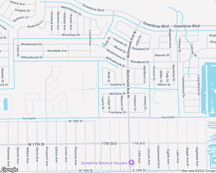 map of restaurants, bars, coffee shops, grocery stores, and more near 421 Vanetta Drive in Lehigh Acres