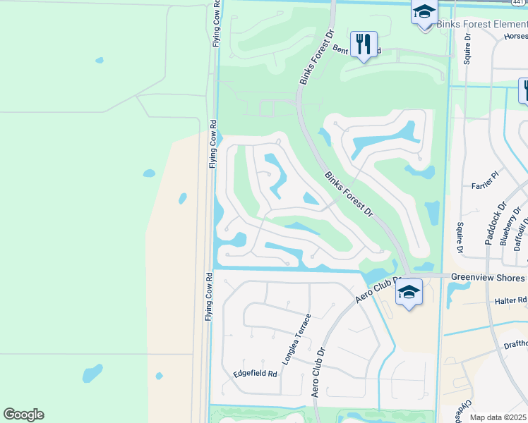 map of restaurants, bars, coffee shops, grocery stores, and more near 620 Cypress Crossing in Wellington
