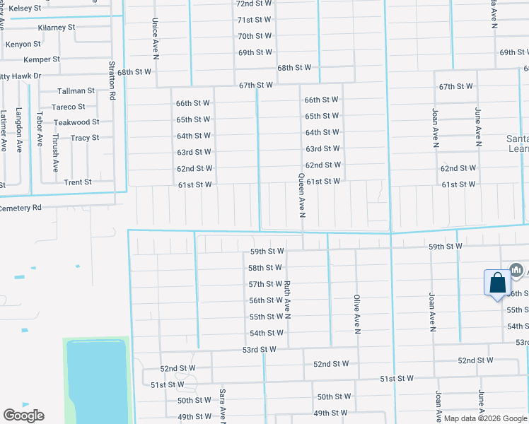 map of restaurants, bars, coffee shops, grocery stores, and more near 6007 Rena Avenue North in Lehigh Acres