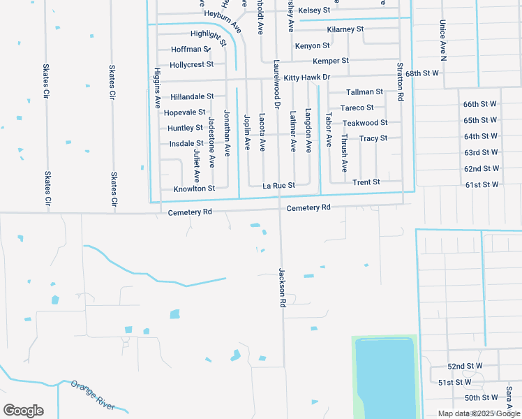 map of restaurants, bars, coffee shops, grocery stores, and more near 15423 Cemetery Road in Fort Myers