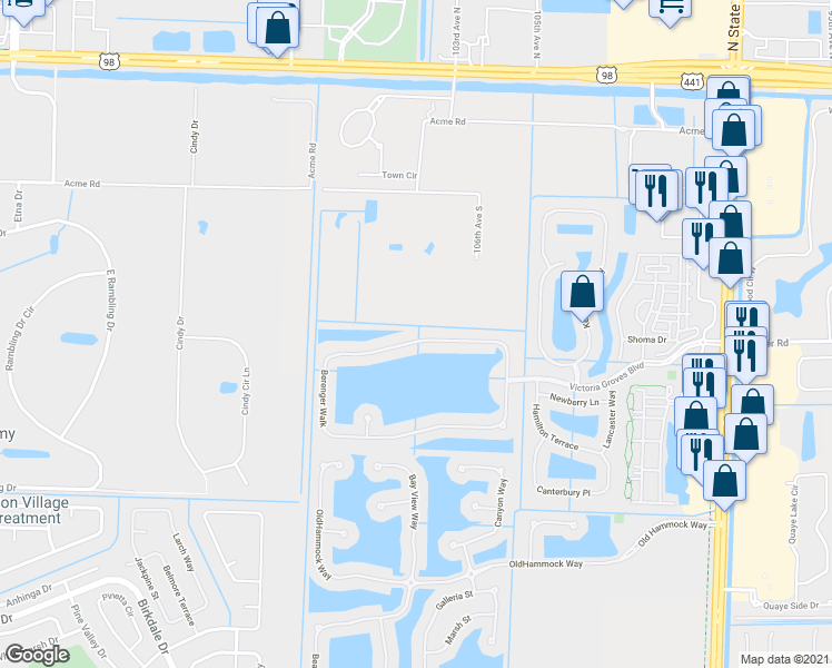 map of restaurants, bars, coffee shops, grocery stores, and more near 173 Berenger Walk in Wellington