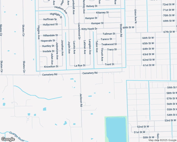 map of restaurants, bars, coffee shops, grocery stores, and more near 15581 Cemetery Road in Fort Myers