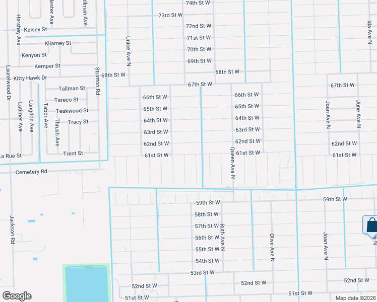 map of restaurants, bars, coffee shops, grocery stores, and more near 3408 61st Street West in Lehigh Acres