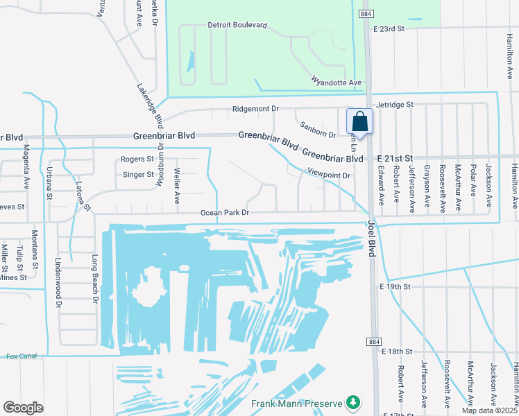 map of restaurants, bars, coffee shops, grocery stores, and more near 145 Ocean Park Drive in Lehigh Acres