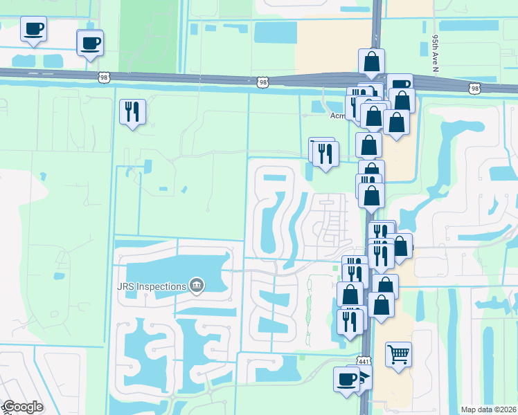 map of restaurants, bars, coffee shops, grocery stores, and more near 231 Kensington Way in Wellington