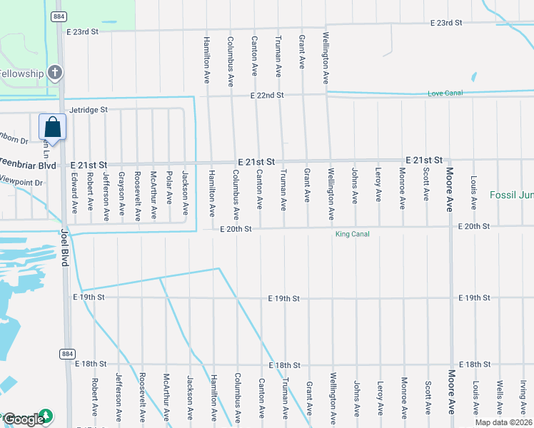 map of restaurants, bars, coffee shops, grocery stores, and more near 2004 Canton Avenue in Alva
