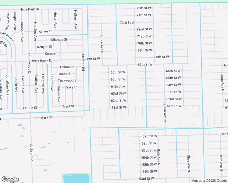 map of restaurants, bars, coffee shops, grocery stores, and more near 3513 63rd Street West in Lehigh Acres