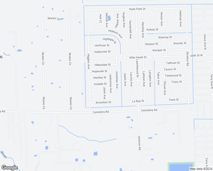 map of restaurants, bars, coffee shops, grocery stores, and more near 6026 Juliet Avenue in Fort Myers