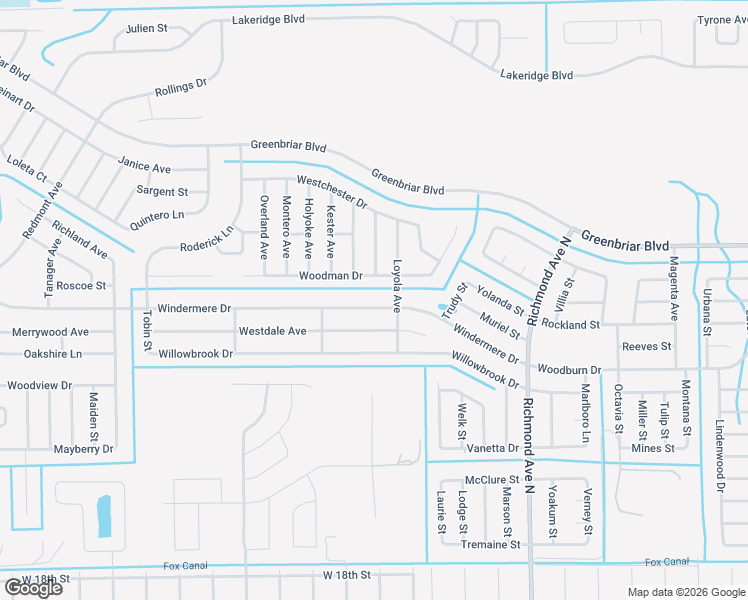 map of restaurants, bars, coffee shops, grocery stores, and more near 454 Windermere Drive in Lehigh Acres