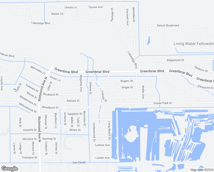 map of restaurants, bars, coffee shops, grocery stores, and more near 326 Justice Avenue in Lehigh Acres
