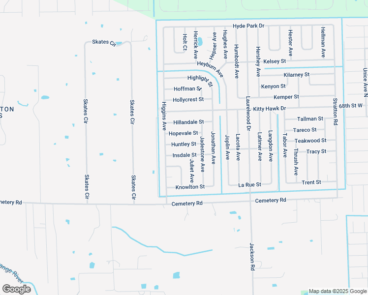 map of restaurants, bars, coffee shops, grocery stores, and more near 3844 Huntley Street in Fort Myers