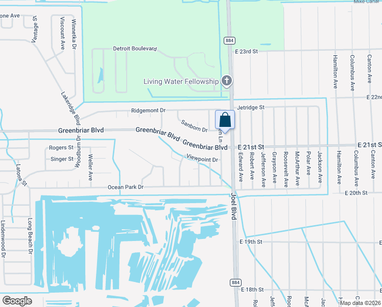 map of restaurants, bars, coffee shops, grocery stores, and more near 125 Greenbriar Boulevard in Lehigh Acres