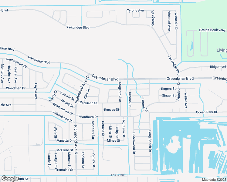 map of restaurants, bars, coffee shops, grocery stores, and more near 1950 Laverna Avenue in Lehigh Acres