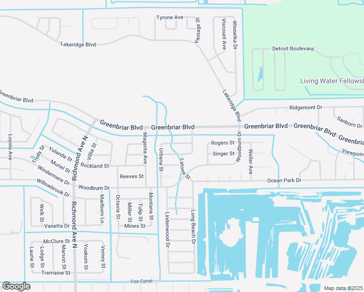 map of restaurants, bars, coffee shops, grocery stores, and more near 309 Urbana Street in Lehigh Acres