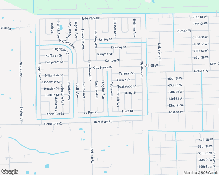 map of restaurants, bars, coffee shops, grocery stores, and more near 6032 Tabor Avenue in Fort Myers