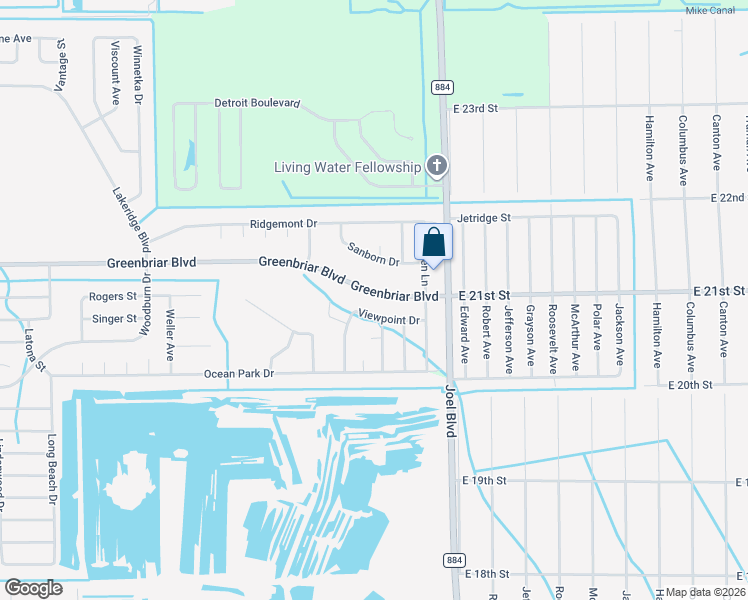 map of restaurants, bars, coffee shops, grocery stores, and more near 125 Greenbriar Boulevard in Lehigh Acres