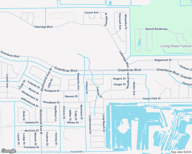 map of restaurants, bars, coffee shops, grocery stores, and more near 309 Urbana Street in Lehigh Acres