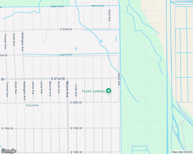 map of restaurants, bars, coffee shops, grocery stores, and more near 4303 East 21st Street in Alva