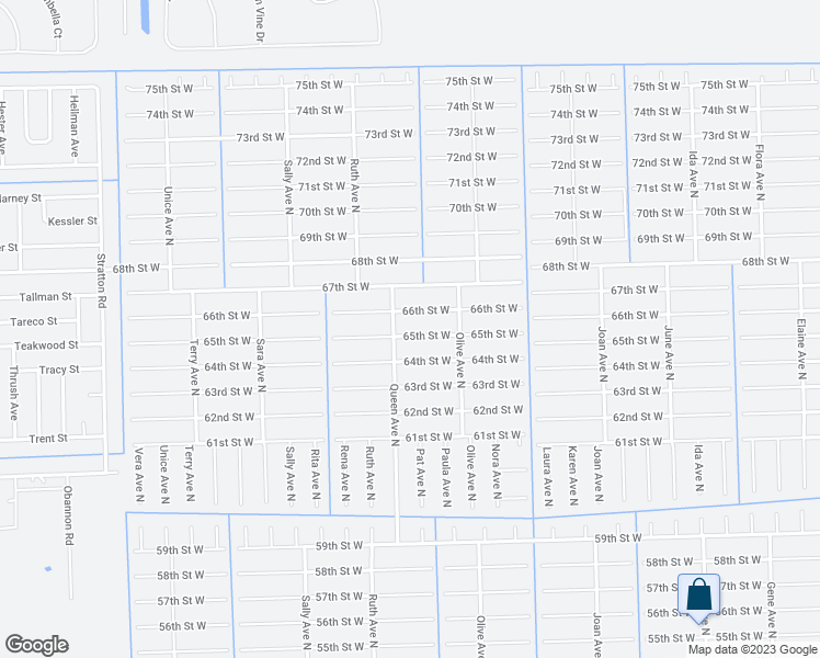 map of restaurants, bars, coffee shops, grocery stores, and more near 3214 65th Street West in Lehigh Acres