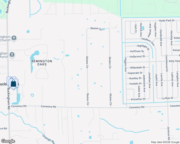 map of restaurants, bars, coffee shops, grocery stores, and more near 4182 Skates Circle in Fort Myers